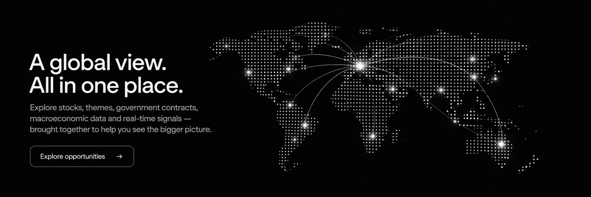 Mesodian global view with a connected world map