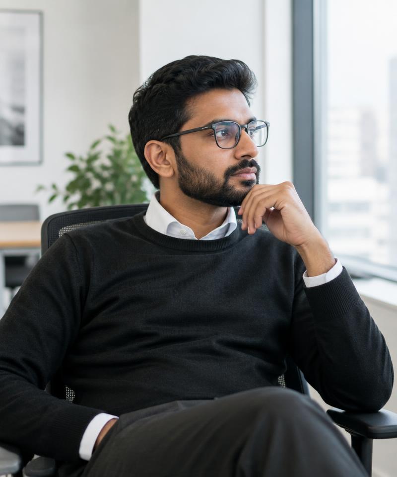 Arjun, a representative Busy professional